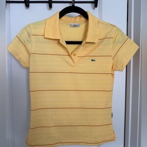 Lacoste
Women's Striped Yellow Polo Shirt sz 36 small